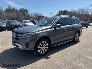 2017 Mercedes-Benz GLS with VIN 4JGDF6EE2HA841889, listed as a IAAI auction lot 42018420 with 168,629 mi miles. Bid and sale history available at carsss.com. Image 2.