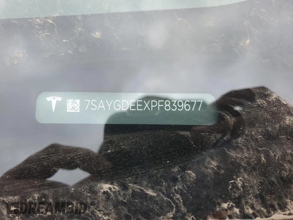 2023 Tesla Model Y Long Range with VIN 7SAYGDEEXPF839677, listed as a Copart auction lot 50845175 with 36,661 mi miles and Salvage Title. Bid and sale history available at DreamBid. Image 14.