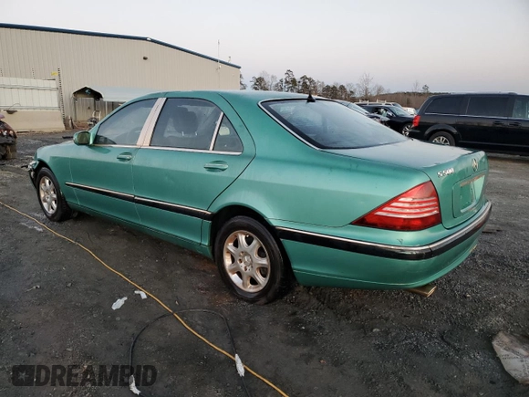 2001 Mercedes-Benz S-Class with VIN WDBNG70J51A156970, listed as a Copart auction lot 88227025 with 196,797 mi miles and Salvage Title. Bid and sale history available at carsss.com. Image 2.