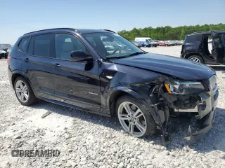 2014 BMW X3 xDrive35i with VIN 5UXWX7C53EL984609, listed as a Copart auction lot 53712325 with 138,180 mi miles and Salvage Title. Bid and sale history available at DreamBid. Image 4.