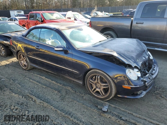 2005 Mercedes-Benz CLK-Class AMG with VIN WDBTK76G65T044125, listed as a Copart auction lot 42347925 with 92,226 mi miles and Salvage Title. Bid and sale history available at carsss.com. Image 4.