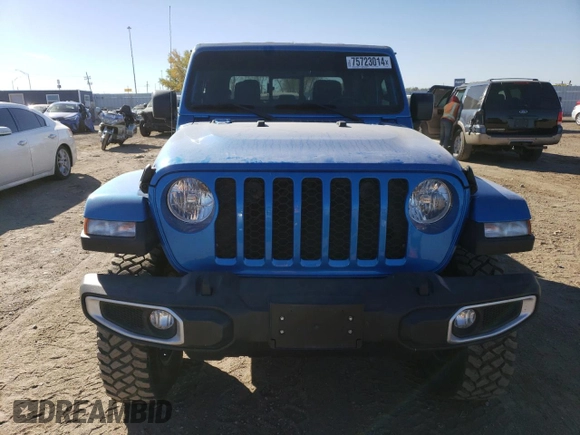 2022 Jeep Gladiator Willys with VIN 1C6JJTAM3NL132056, listed as a Copart auction lot 75723014 with 36,195 mi miles and Salvage title. Bid and sale history available at DreamBid. Image 5.