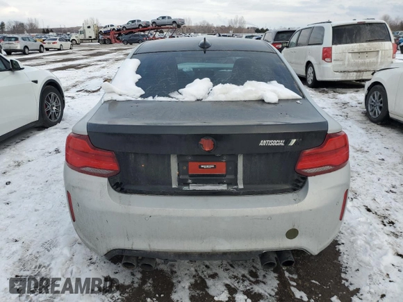 2019 BMW M2 Competition with VIN WBS2U7C52KVB08991, listed as a Copart auction lot 88161215 with 14,843 mi miles and Salvage Title. Bid and sale history available at carsss.com. Image 6.