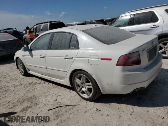 2008 Acura TL with VIN 19UUA66288A047746, listed as a Copart auction lot 75489424 with 0 mi miles and Salvage Title. Bid and sale history available at carsss.com. Image 2.