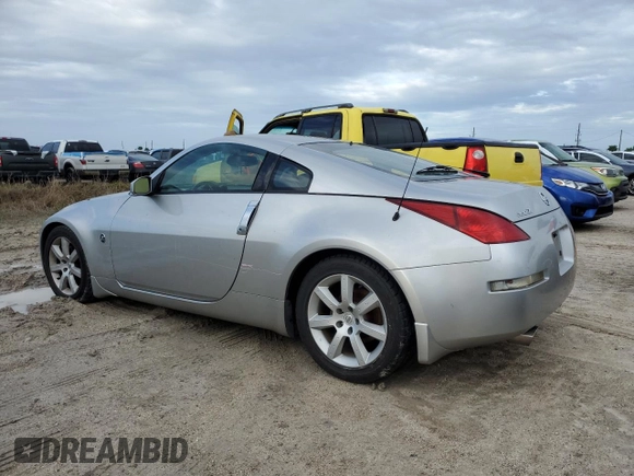 2003 Nissan 350Z with VIN JN1AZ34D53T119693, listed as a Copart auction lot 74850044 with Not Provided miles and Salvage Title. Bid and sale history available at DreamBid. Image 2.