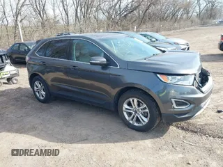 2015 Ford Edge SEL with VIN 2FMTK3J80FBB65384, listed as a IAAI auction lot 41827595 with 120,727 mi miles. Bid and sale history available at carsss.com. Image 1.