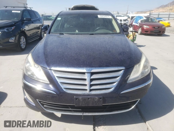 2013 Hyundai Genesis 3.8L with VIN KMHGC4DD3DU213349, listed as a Copart auction lot 70034874 with 114,648 mi miles and Salvage Title. Bid and sale history available at carsss.com. Image 5.