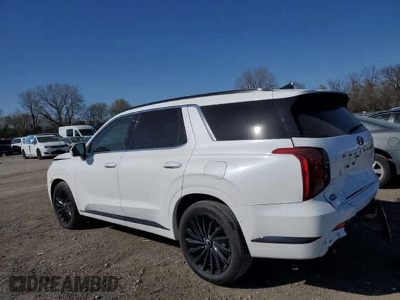 2024 Hyundai Palisade Calligraphy z VIN KM8R7DGEXRU712125, wystawiony jako Copart lot #53113625 z przebiegiem 31 693 mil mil oraz Szkoda całkowita • Salvage title. Historia ofert i sprzedaży dostępna na DreamBid. Obrazek 2.