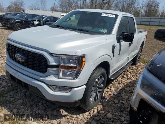 2022 Ford F-150 XL z VIN 1FTEX1EP5NKD35795, wystawiony jako Copart lot #53801345 z przebiegiem 42 469 mil mil oraz Szkoda całkowita • Salvage title. Historia ofert i sprzedaży dostępna na DreamBid. Obrazek 1.