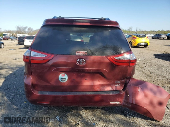 2017 Toyota Sienna XLE Auto Access Seat with VIN 5TDYZ3DC4HS805975, listed as a Copart auction lot 52380405 with 138,276 mi miles and Salvage Title. Bid and sale history available at DreamBid. Image 6.