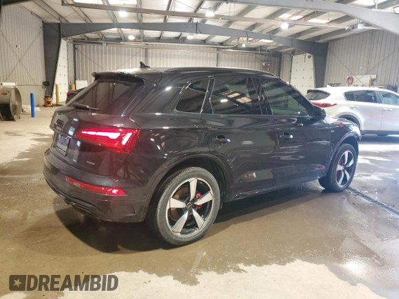 2024 Audi Q5 S line Prestige with VIN WA1FAAFY4R2020984, listed as a Copart auction lot 53344205 with 13,423 mi miles and Salvage title. Bid and sale history available at DreamBid. Image 3.