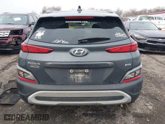 2022 Hyundai Kona SEL with VIN KM8K3CAB1NU862415, listed as a IAAI auction lot 41164542 with 100,301 mi miles. Bid and sale history available at carsss.com. Image 16.