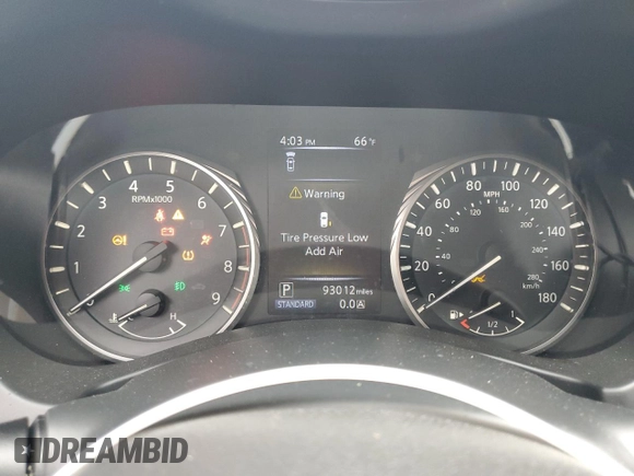 2020 Infiniti Q50 Luxe with VIN JN1EV7AP8LM205853, listed as a Copart auction lot 50058445 with 93,012 mi miles and Clean Title. Bid and sale history available at DreamBid. Image 9.