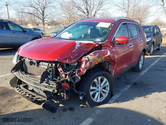 2016 Nissan Rogue SV with VIN KNMAT2MV5GP672456, listed as a IAAI auction lot 41127809 with 112,649 mi miles. Bid and sale history available at carsss.com. Image 6.