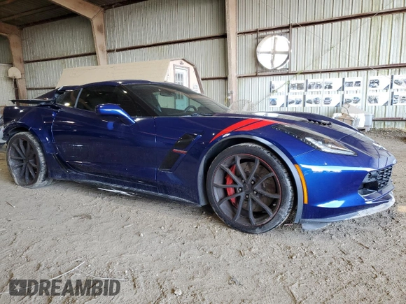 2017 Chevrolet Corvette with VIN 1G1Y12D7XH5113769, listed as a Copart auction lot 84161744 with 14,601 mi miles and Salvage title. Bid and sale history available at DreamBid. Image 4.