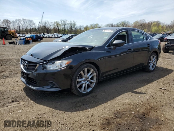 2016 Mazda Mazda6 i Touring with VIN JM1GJ1V56G1475081, listed as a Copart auction lot 54123615 with 72,502 mi miles and Salvage Title. Bid and sale history available at carsss.com. Image 1.