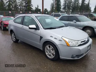 2008 Ford Focus SE with VIN 1FAHP33N18W190610, listed as a IAAI auction lot 41861989 with 1 mi miles. Bid and sale history available at carsss.com. Image 1.