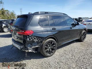 2021 BMW X7 M50i with VIN 5UXCX6C06M9G14044, listed as a Copart auction lot 46078775 with 49,938 mi miles and Salvage Title. Bid and sale history available at carsss.com. Image 3.