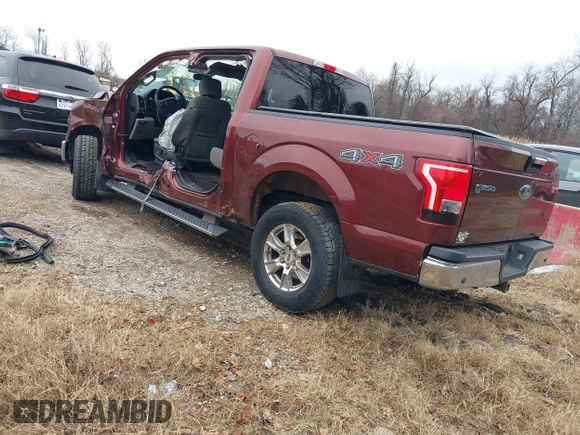 2017 Ford F-150 XL with VIN 1FTEW1EG9HFB75226, listed as a IAAI auction lot 41130292 with 125,205 mi miles. Bid and sale history available at carsss.com. Image 3.