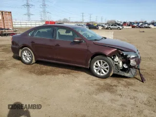 2013 Volkswagen Passat S w/Appearance with VIN 1VWAH7A3XDC086899, listed as a Copart auction lot 48549075 with 237,063 mi miles and Salvage Title. Bid and sale history available at carsss.com. Image 4.