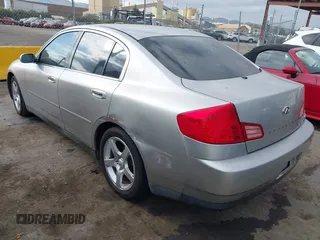 2003 Infiniti G35 w/Leather with VIN JNKCV51E23M300480, listed as a IAAI auction lot 41447349 with 282,507 mi miles. Bid and sale history available at carsss.com. Image 3.