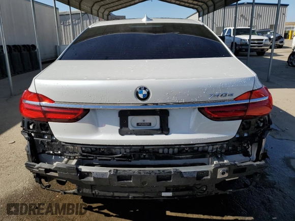 2018 BMW 7 Series 740e xDrive iPerformance with VIN WBA7J2C55JG938256, listed as a Copart auction lot 52910044 with 53,378 mi miles. Bid and sale history available at carsss.com. Image 6.