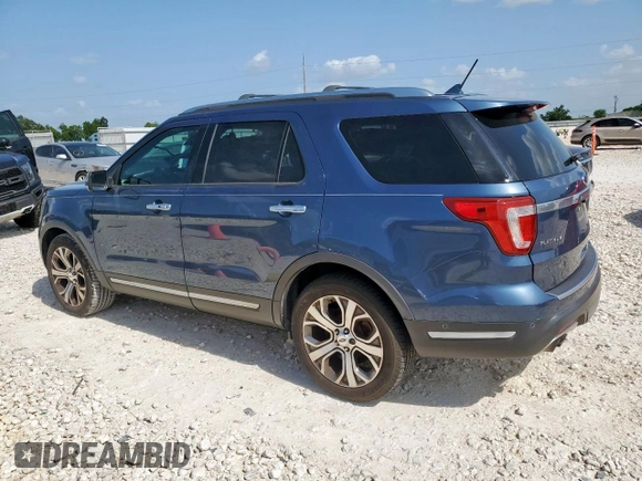 2018 Ford Explorer Platinum с VIN 1FM5K8HT3JGB17363, выставлен на аукционе Copart как лот 61591685 с пробегом 85 355 миль миль и Списание • Salvage title. История ставок и продаж доступна на DreamBid. Изображение 2.