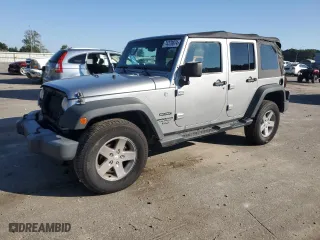 2014 Jeep Wrangler Unlimited Sport with VIN 1C4BJWDG8EL134356, listed as a Copart auction lot 74378874 with 103,318 mi miles and Salvage Title. Bid and sale history available at carsss.com. Image 1.