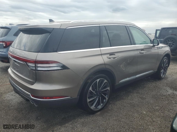 2021 Lincoln Aviator Reserve with VIN 5LM5J7XC3MGL09091, listed as a Copart auction lot 75090174 with 6,973 mi miles and Non Repairable. Bid and sale history available at carsss.com. Image 3.