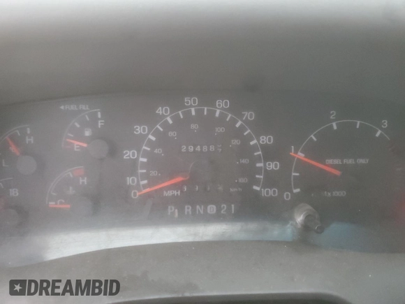1999 Ford F-350 XL with VIN 1FTSW31F7XEE21691, listed as a Copart auction lot 86628534 with 294,887 mi miles and Salvage title. Bid and sale history available at DreamBid. Image 9.