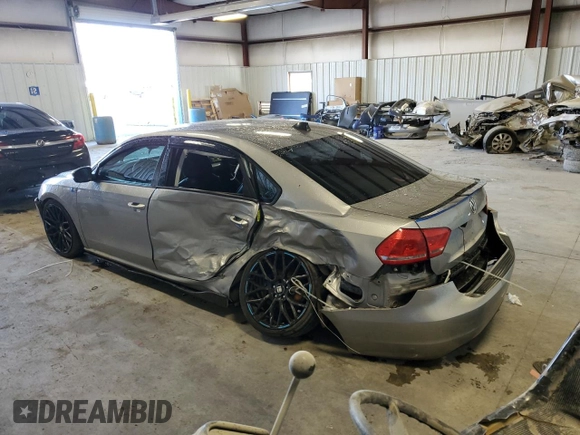 2013 Volkswagen Passat Wolfsburg Edition with VIN 1VWAP7A3XDC009100, listed as a Copart auction lot 89315075 with 143,125 mi miles and Salvage Title. Bid and sale history available at carsss.com. Image 2.