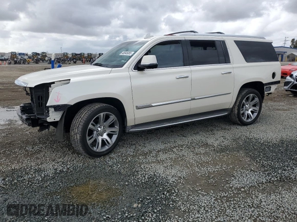 2015 Cadillac Escalade ESV Luxury z VIN 1GYS4SKJ7FR653101, wystawiony jako Copart lot #48045085 z przebiegiem 167 781 mil mil oraz Szkoda całkowita • Salvage title. Historia ofert i sprzedaży dostępna na DreamBid. Obrazek 1.
