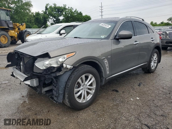 2016 Infiniti QX70 with VIN JN8CS1MW4GM751993, listed as a Copart auction lot 56351675 with Not provided miles and Salvage title. Bid and sale history available at DreamBid. Image 1.