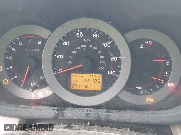 2007 Toyota RAV4 with VIN JTMBD33V776035471, listed as a IAAI auction lot 41787302 with 156,188 mi miles. Bid and sale history available at carsss.com. Image 7.
