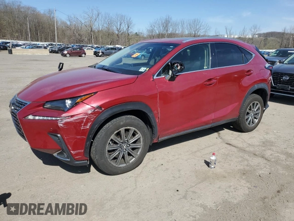 2019 Lexus NX with VIN JTJBARBZ5K2189772, listed as a Copart auction lot 53611175 with 56,739 mi miles and Salvage Title. Bid and sale history available at carsss.com. Image 1.