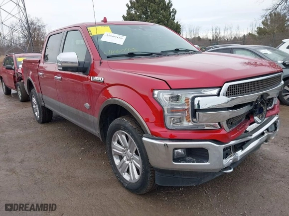 2020 Ford F-150 XL with VIN 1FTEW1E43LFB21693, listed as a IAAI auction lot 41660456 with 73,105 mi miles. Bid and sale history available at carsss.com. Image 1.