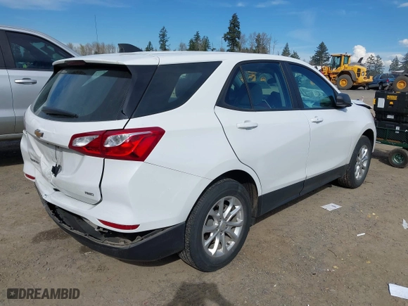 2020 Chevrolet Equinox LS with VIN 2GNAXSEV3L6222003, listed as a IAAI auction lot 41896796 with 50,882 mi miles. Bid and sale history available at carsss.com. Image 4.