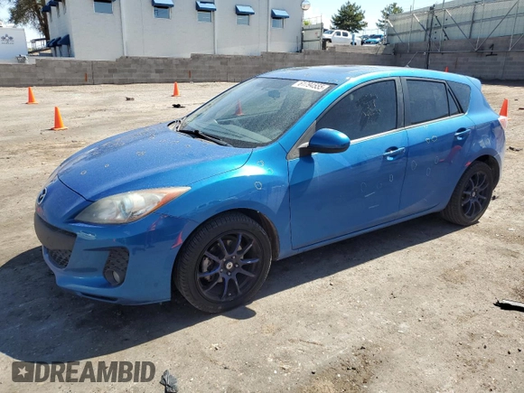 2012 Mazda 3 i Grand Touring with VIN JM1BL1M89C1610516, listed as a Copart auction lot 61794555 with 159,328 mi miles and Salvage title. Bid and sale history available at DreamBid. Image 1.