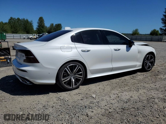 2019 Volvo S60 R-Design with VIN 7JRA22TM6KG013047, listed as a Copart auction lot 58255674 with 35,270 mi miles and Salvage Title. Bid and sale history available at carsss.com. Image 3.