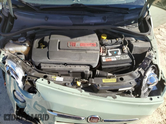 2015 FIAT 500 Sport with VIN 3C3CFFBR1FT707439, listed as a Copart auction lot 49444145 with 65,842 mi miles and Salvage Title. Bid and sale history available at carsss.com. Image 13.