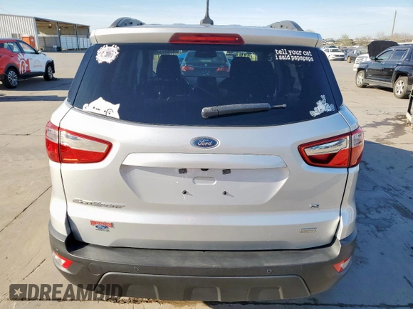 2020 Ford EcoSport SE with VIN MAJ3S2GE5LC382202, listed as a Copart auction lot 47591185 with 59,811 mi miles and Clean Title. Bid and sale history available at carsss.com. Image 6.