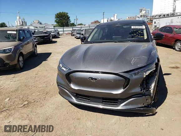 2021 Ford Mustang Mach-E Premium with VIN 3FMTK3SUXMMA27715, listed as a Copart auction lot 69832034 with 69,250 mi miles and Salvage Title. Bid and sale history available at DreamBid. Image 12.