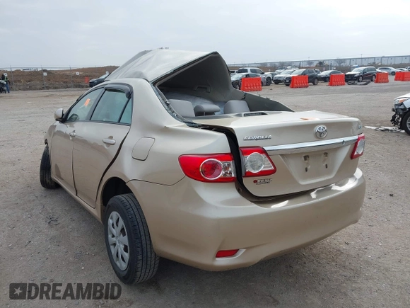 2011 Toyota Corolla L with VIN JTDBU4EE4B9132220, listed as a IAAI auction lot 41489306 with Not Provided miles. Bid and sale history available at carsss.com. Image 3.