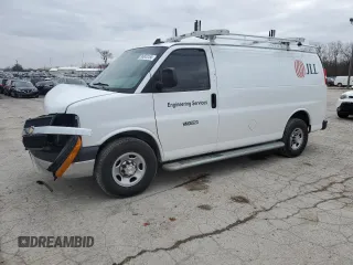 2021 Chevrolet Express Cargo с VIN 1GCWGAF72M1217629, выставлен на аукционе Copart как лот 36843154 с пробегом Не указан миль и Списание • Salvage title. История ставок и продаж доступна на DreamBid. Изображение 1.