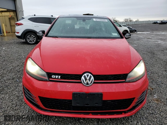 2015 Volkswagen Golf GTI Autobahn with VIN 3VW4T7AU3FM001424, listed as a Copart auction lot 51743355 with 103,116 mi miles and Salvage Title. Bid and sale history available at carsss.com. Image 5.