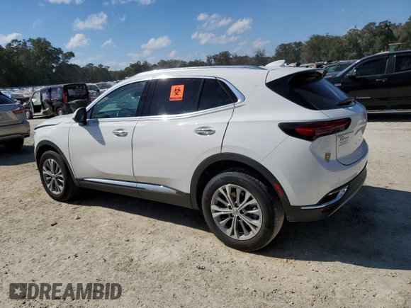 2022 Buick Envision Preferred with VIN LRBAZLR4XND066667, listed as a Copart auction lot 44777515 with 6,630 mi miles and Non Repairable. Bid and sale history available at carsss.com. Image 2.