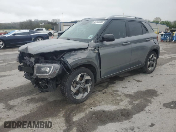 2022 Hyundai Venue Limited z VIN KMHRC8A36NU167366, wystawiony jako Copart lot #50786085 z przebiegiem Nie podano mil oraz Szkoda całkowita • Salvage title. Historia ofert i sprzedaży dostępna na DreamBid. Obrazek 1.