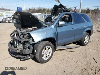 2005 Acura MDX with VIN 2HNYD18245H509105, listed as a Copart auction lot 48374825 with 0 mi miles and Salvage Title. Bid and sale history available at carsss.com. Image 1.
