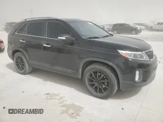 2015 Kia Sorento LX with VIN 5XYKT4A69FG659384, listed as a Copart auction lot 48891205 with 129,678 mi miles and Salvage Title. Bid and sale history available at DreamBid. Image 4.