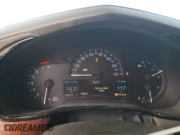 2015 Cadillac CTS Luxury RWD z VIN 1G6AR5S33F0142983, wystawiony jako Copart lot #44865865 z przebiegiem 78 275 mil mil oraz Szkoda całkowita • Salvage title. Historia ofert i sprzedaży dostępna na DreamBid. Obrazek 9.